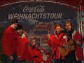 Das singende Coca-Cola Weihnachtstour-Team