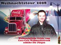 Weihnachtliche Grüße aus dem Studio vom Coca-Cola-Truck