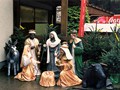 Eine Holzkrippe 