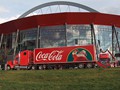 Zwei Trucks am Nachmittag vor der Köln-Arena