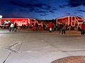 Noch schnell ein Foto von den beiden Trucks, ...