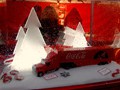 Die etwas verregente Verkaufsvitrine