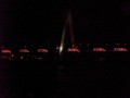 Alle 6 fahren beleuchtet über die Severinsbrücke von Köln