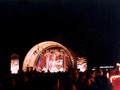 Die Eventbühne Bühne am späten Abend